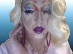 Pic of Beautiful Transgender Girl Modeling LGBTQ RAINBOW
